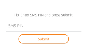 enter sms pin