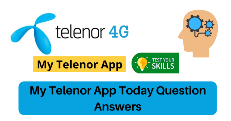 My Telenor App Today Question Answer