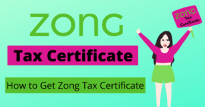 Zong Tax Certificate