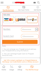  recharge en ligne ufone sim 