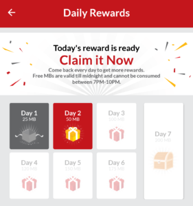 daily reward