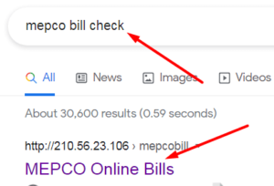 mepco bill check website