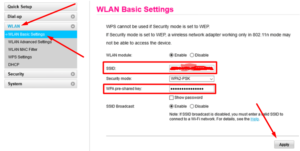 zong device name and password changed