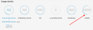 Telenor eCare usage details