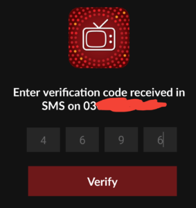 enter verification code