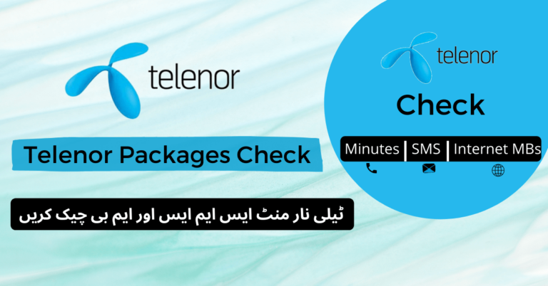 Telenor Minutes SMS and MB Check Code