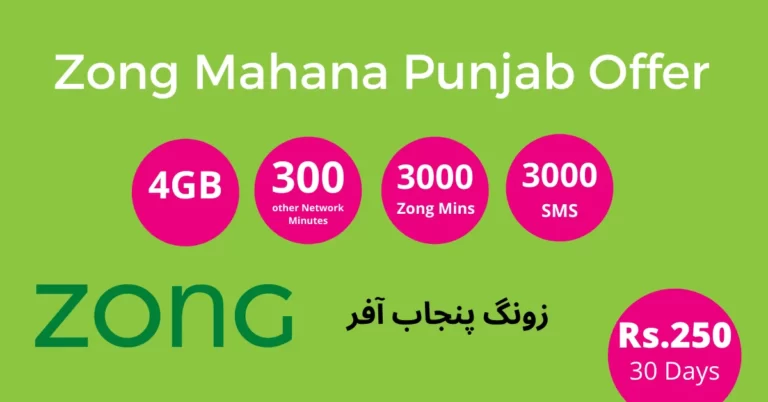 Zong Mahana Punjab Offer