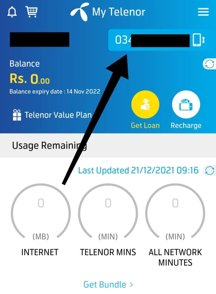 Check Telenor SIM Number via My Telenor App