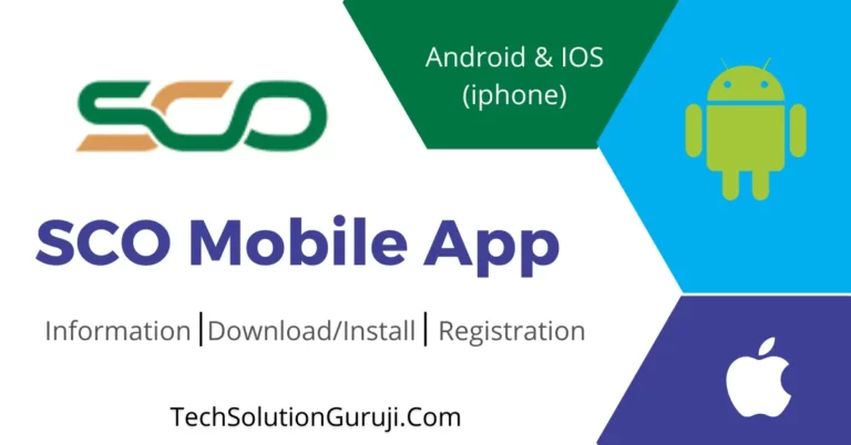 SCO Mobile App | Registration | Login | Information