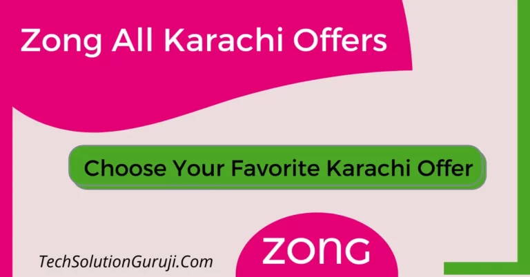 Zong Karachi Offers