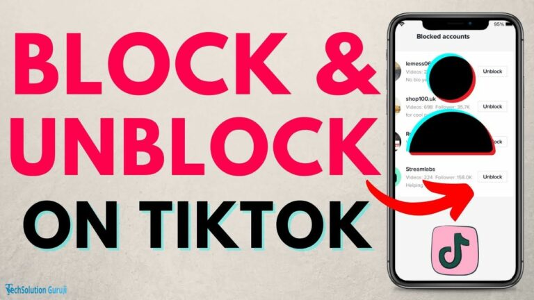 How to block someone on TikTok (or Unblock)